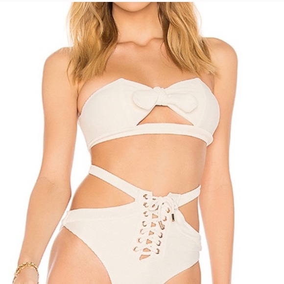 Kopper & Zink Bikini Swim Strapless Rib Top - Picture 1 of 5